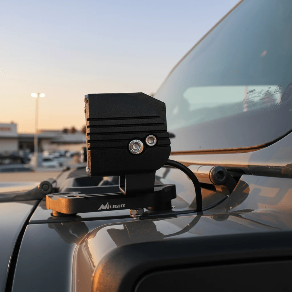 2019+ Jeep Gladiator Hood Mount/Ditch Lights - Image 3