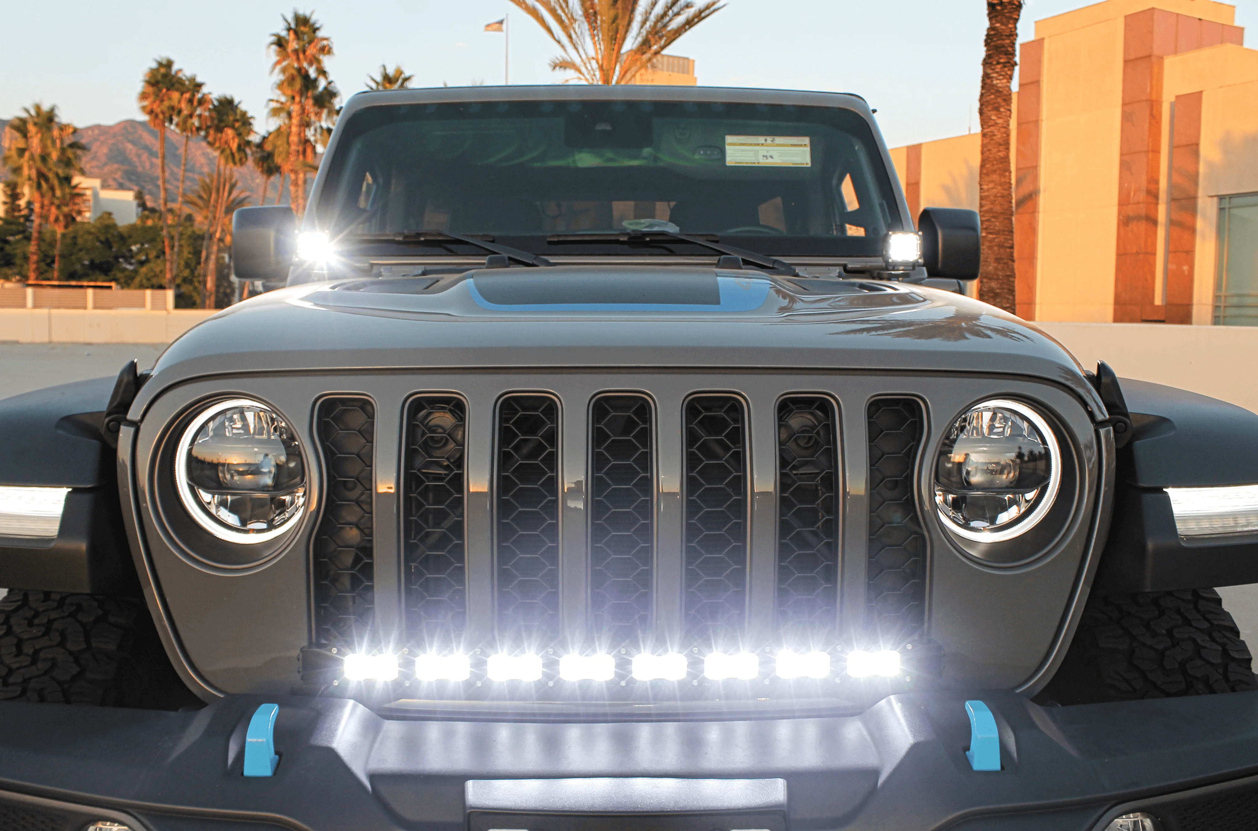 2019+ Jeep Gladiator Hood Mount/Ditch Lights - Image 5