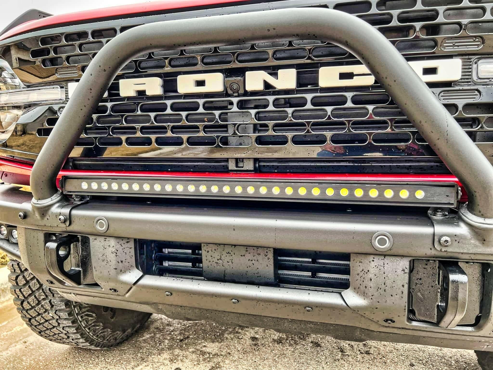2021+ Ford Bronco Modular Bumper 30in Light Bar - Image 3