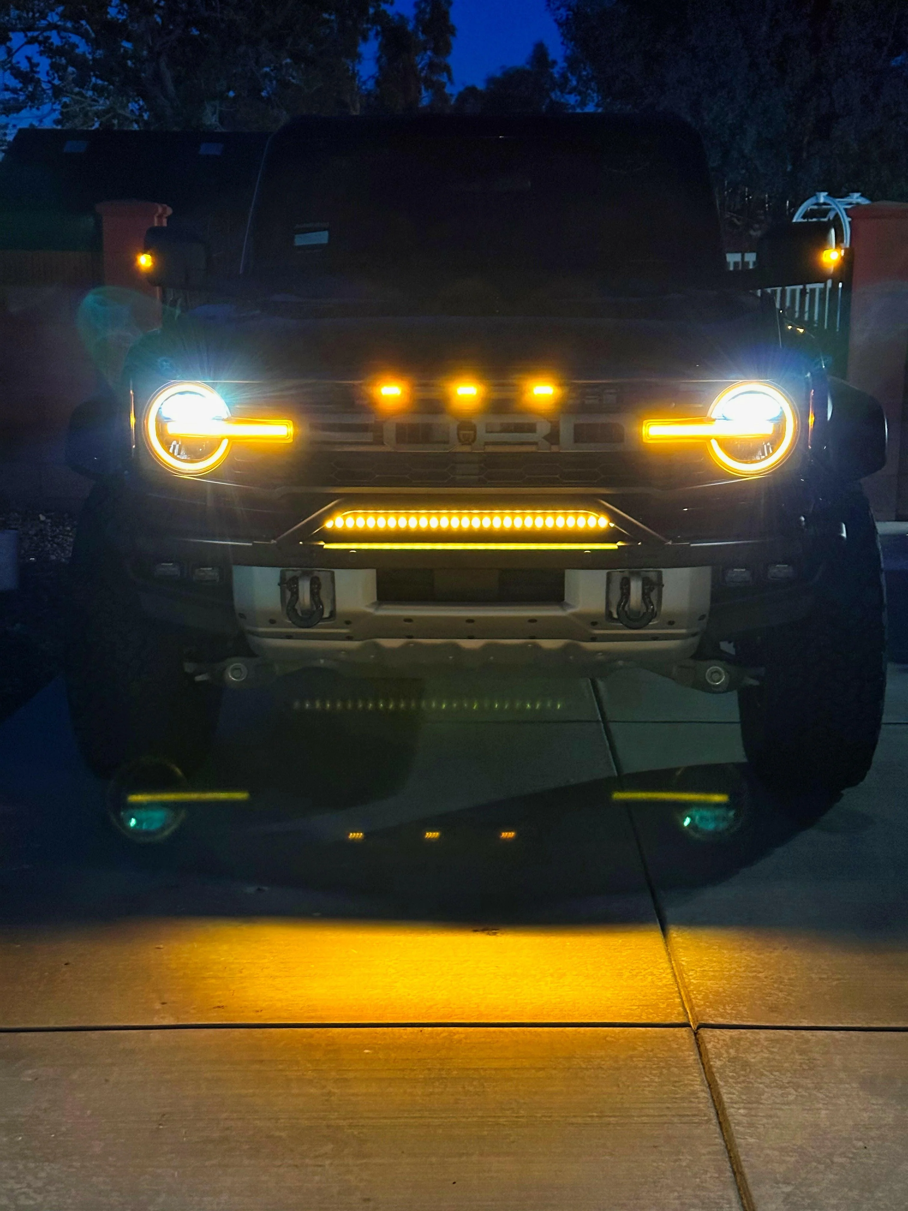 2021+ Ford Bronco Modular Bumper 30in Light Bar - Image 7