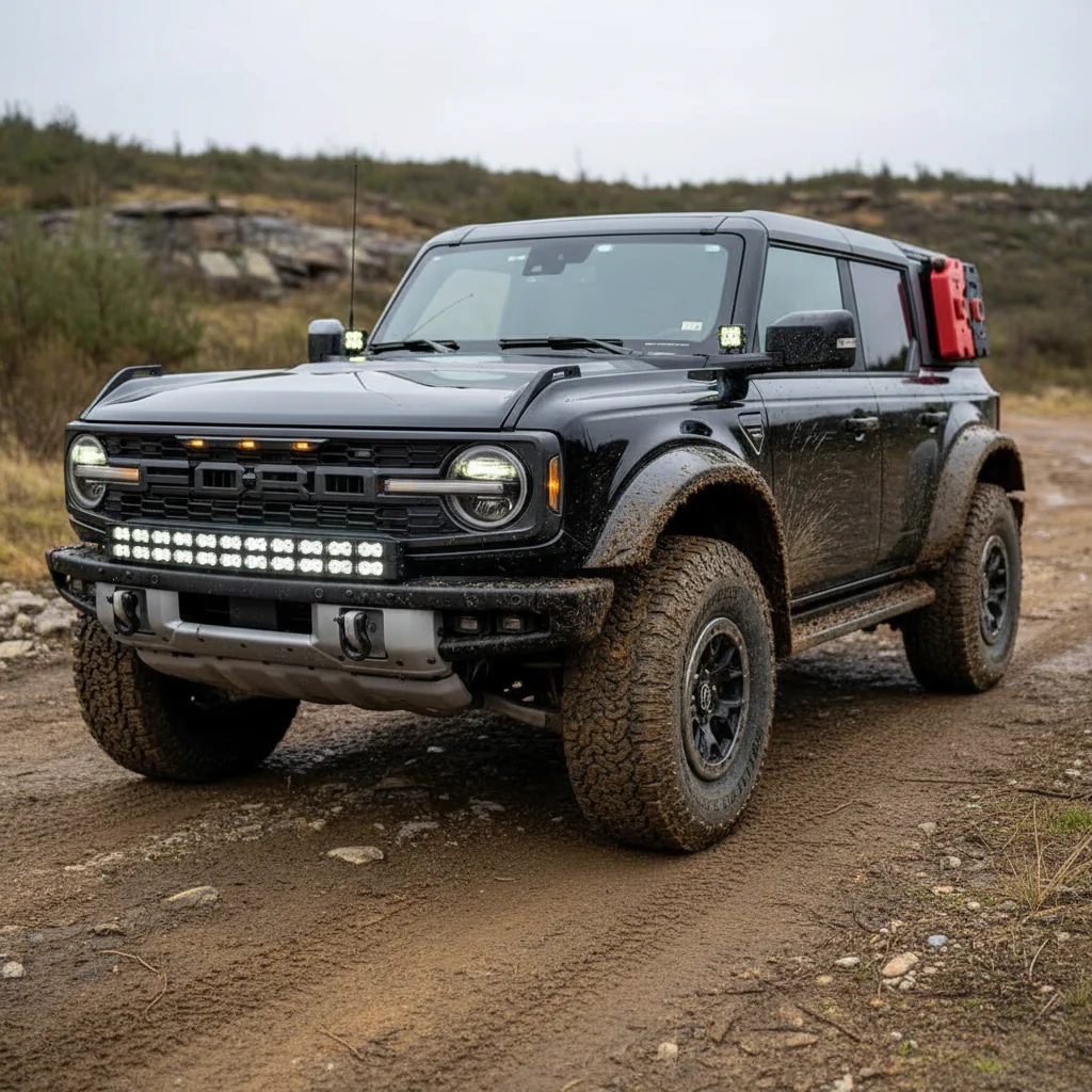 2021+ Ford Bronco Raptor Double Stacked Light Bars - Image 7