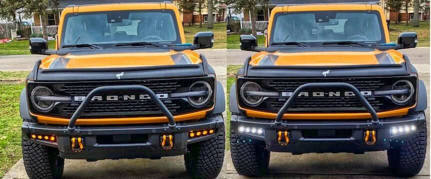 2021+ Ford Bronco Modular Bumper Dual Function Fog Light Kit - Image 13
