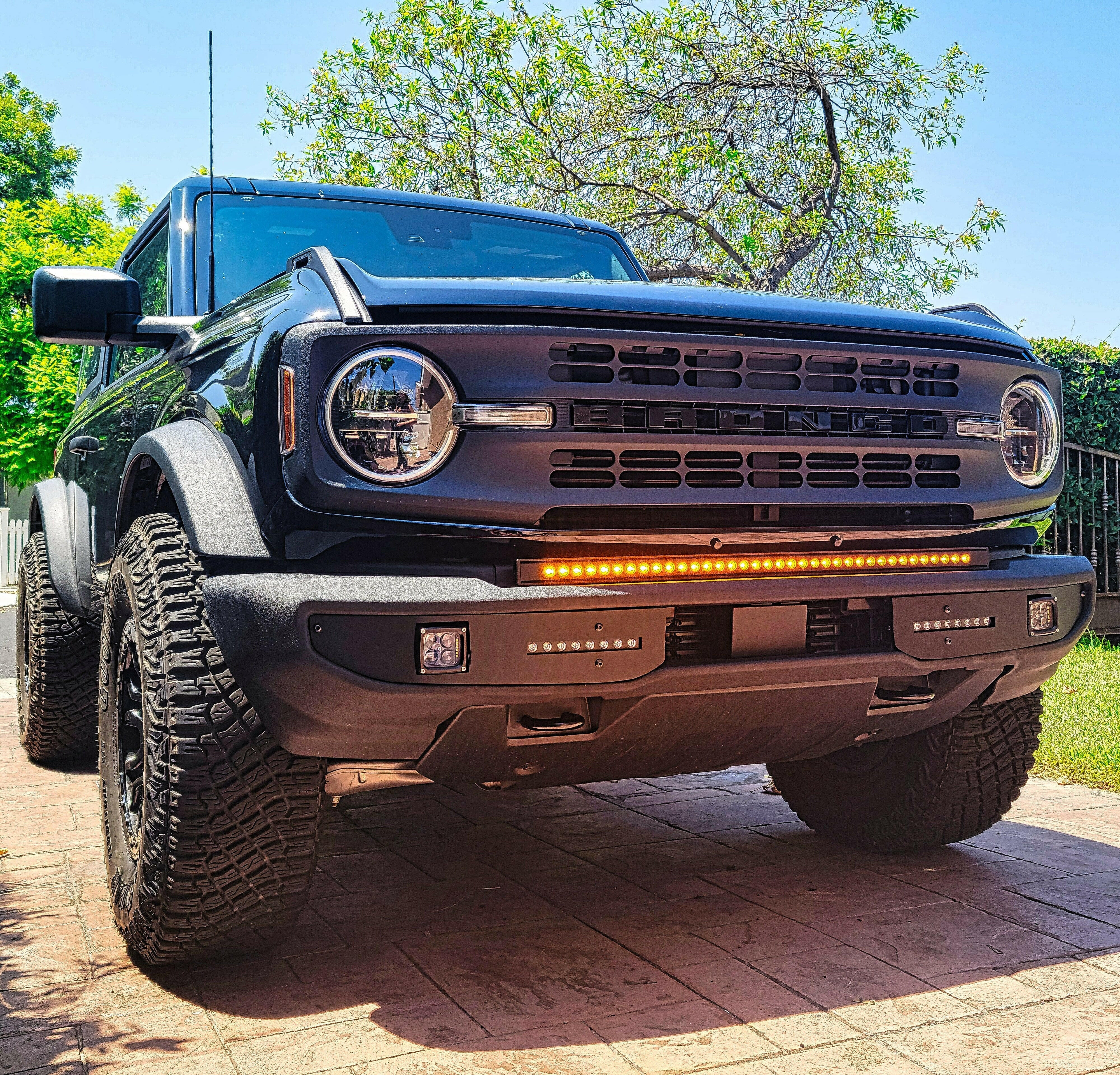 2021+ Ford Bronco Standard Bumper 40in Light Bar - Slim - Image 5
