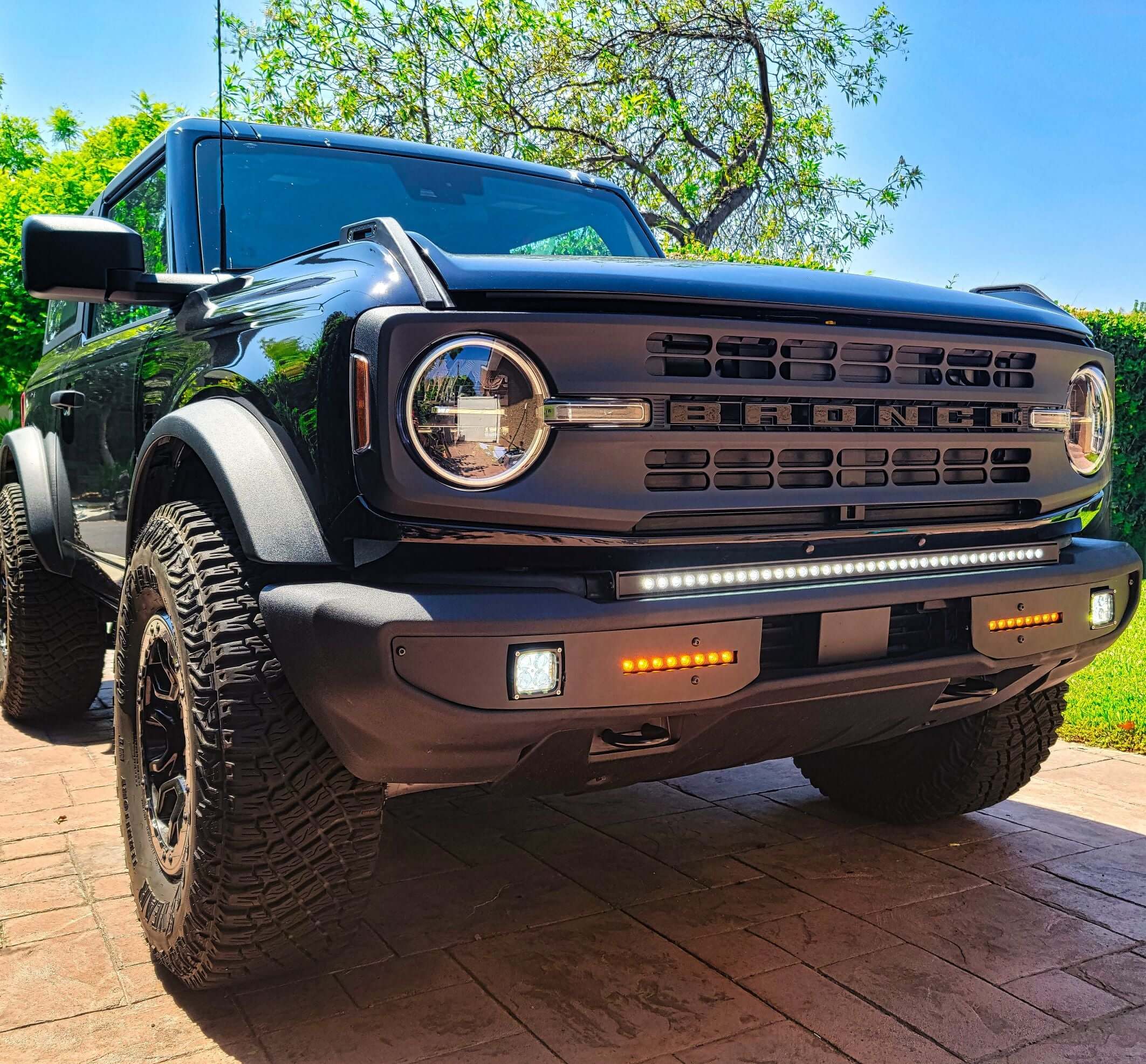 2021+ Ford Bronco Standard Bumper 40in Light Bar - Slim - Image 6
