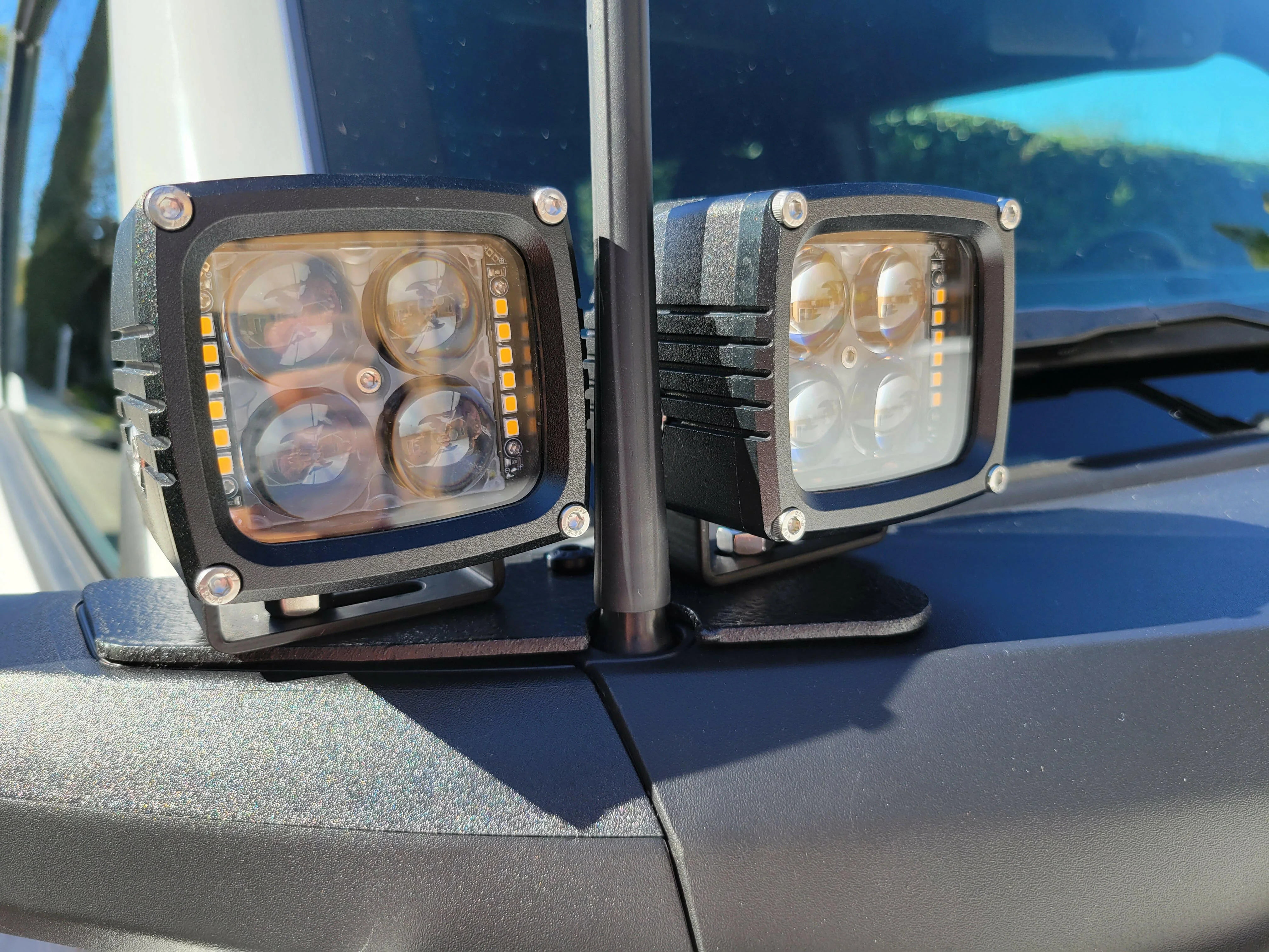 2022+ Ford Bronco Raptor Hood Mount/Ditch Lights/Pillars - Image 5