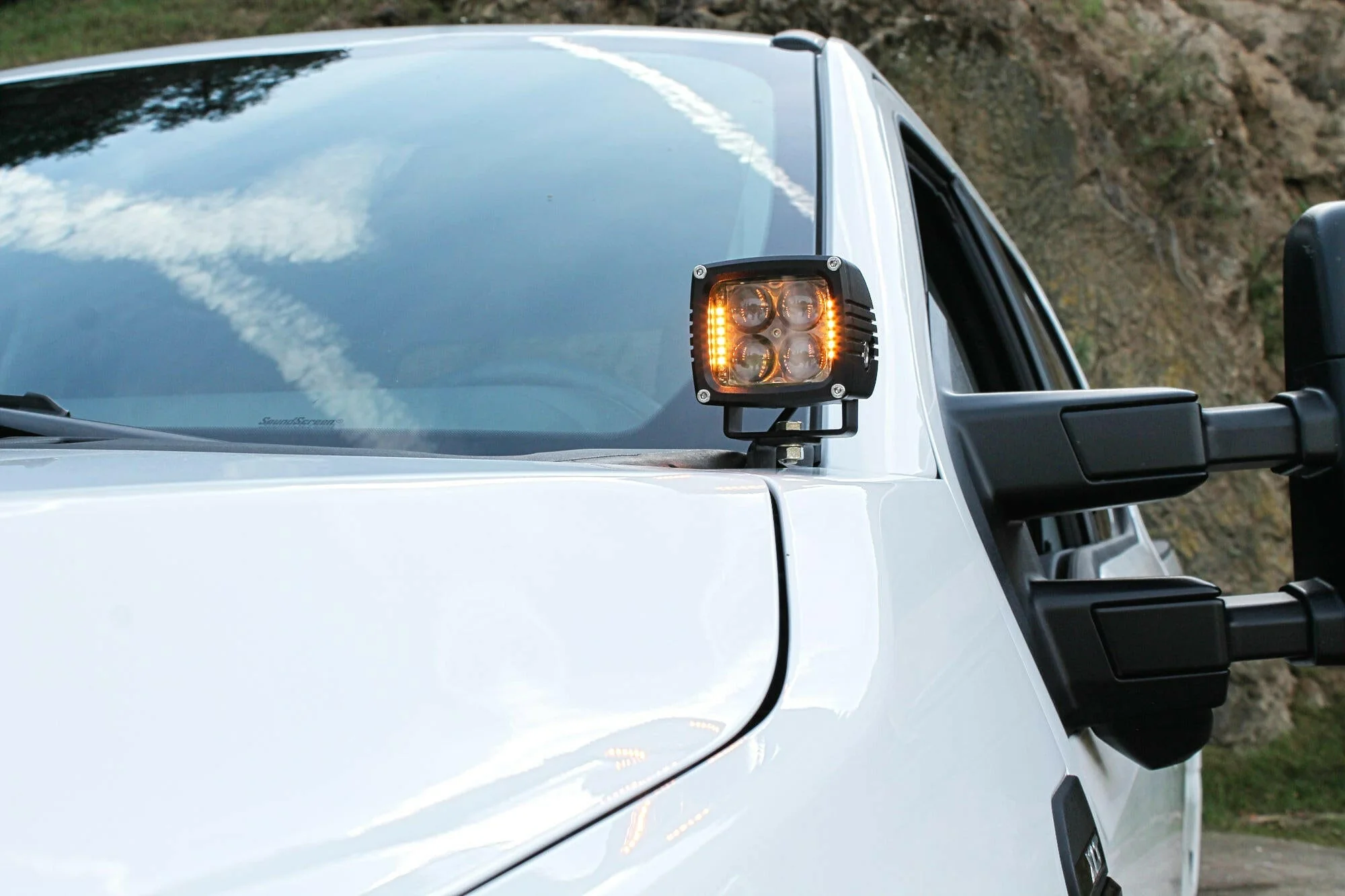 2023+ Ford Super Duty F250/350/450 Hood Mount Kit/Ditch Lights - Image 4