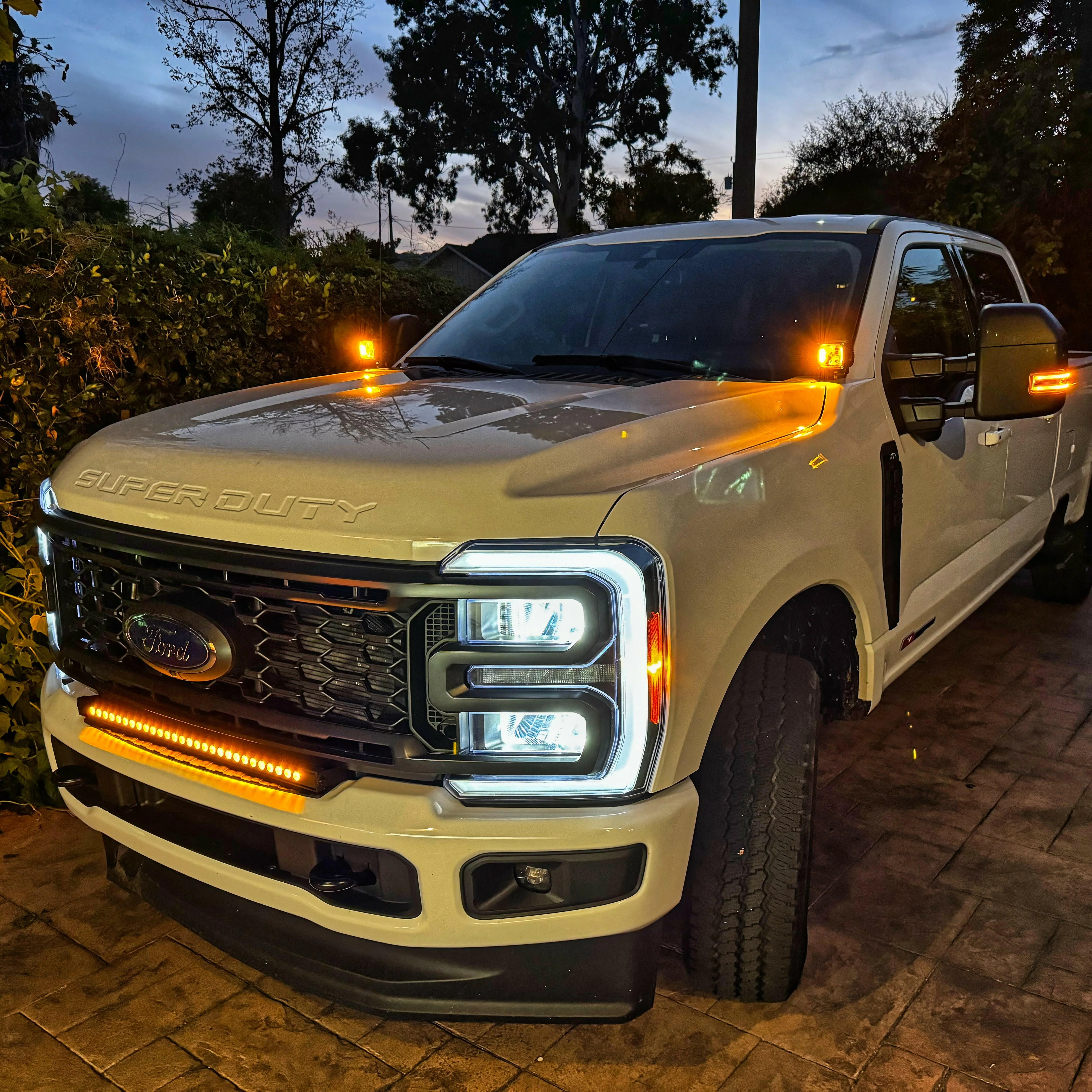 2023+ Ford Super Duty F250/350/450 Hood Mount Kit/Ditch Lights - Image 7