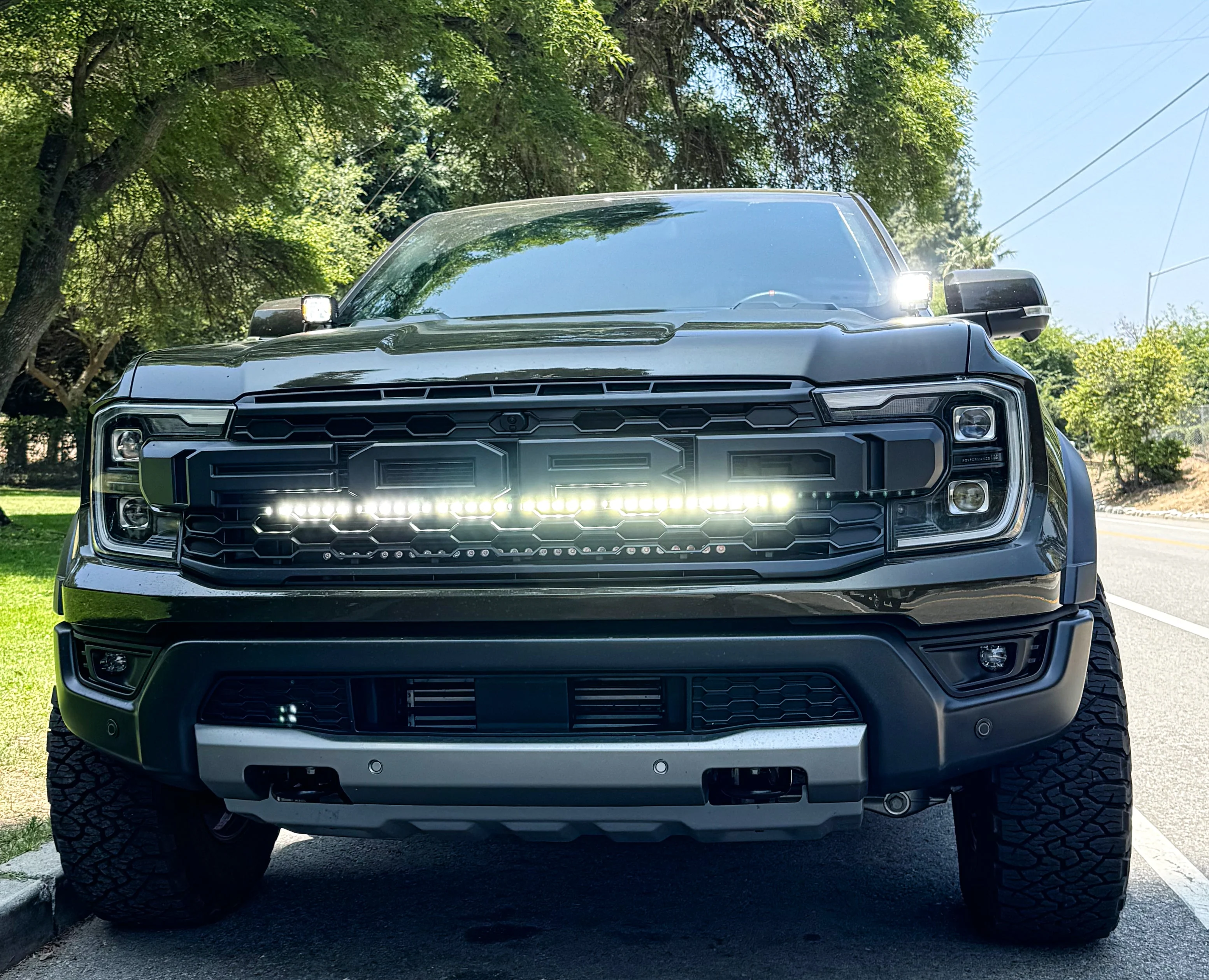 2024+ Ford Ranger Raptor Hood Mount/Ditch Lights - Image 3