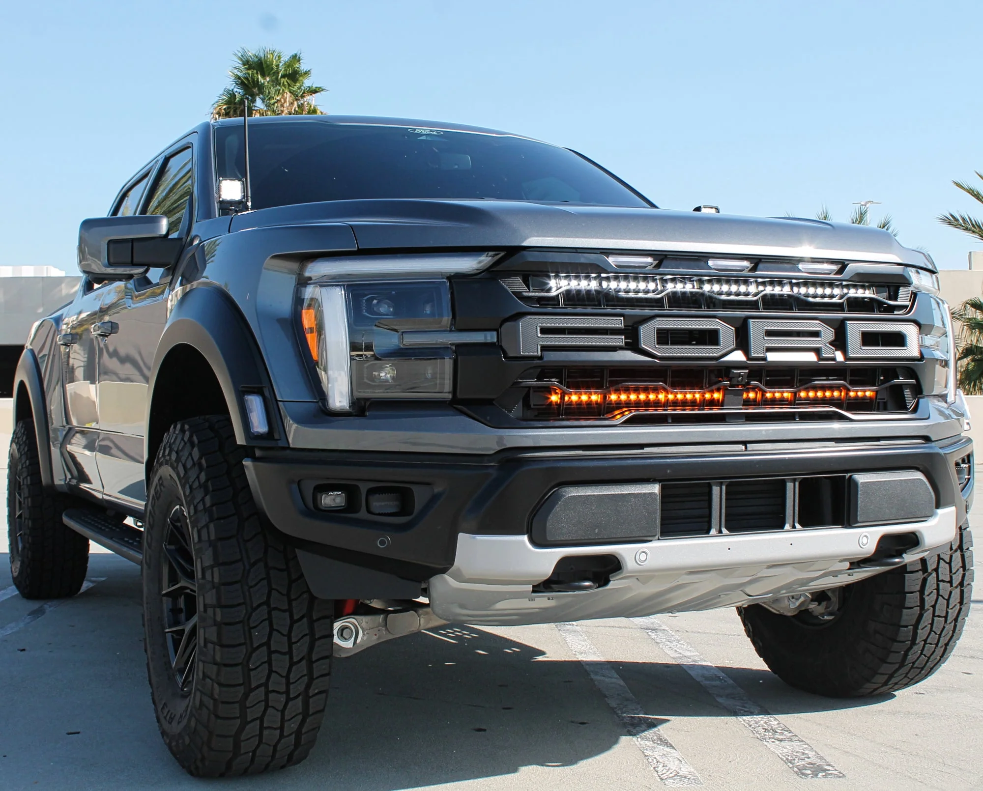 2024+ Ford Raptor grille lightbars Gen 3 Refresh Dual 40s - Slim - Image 4