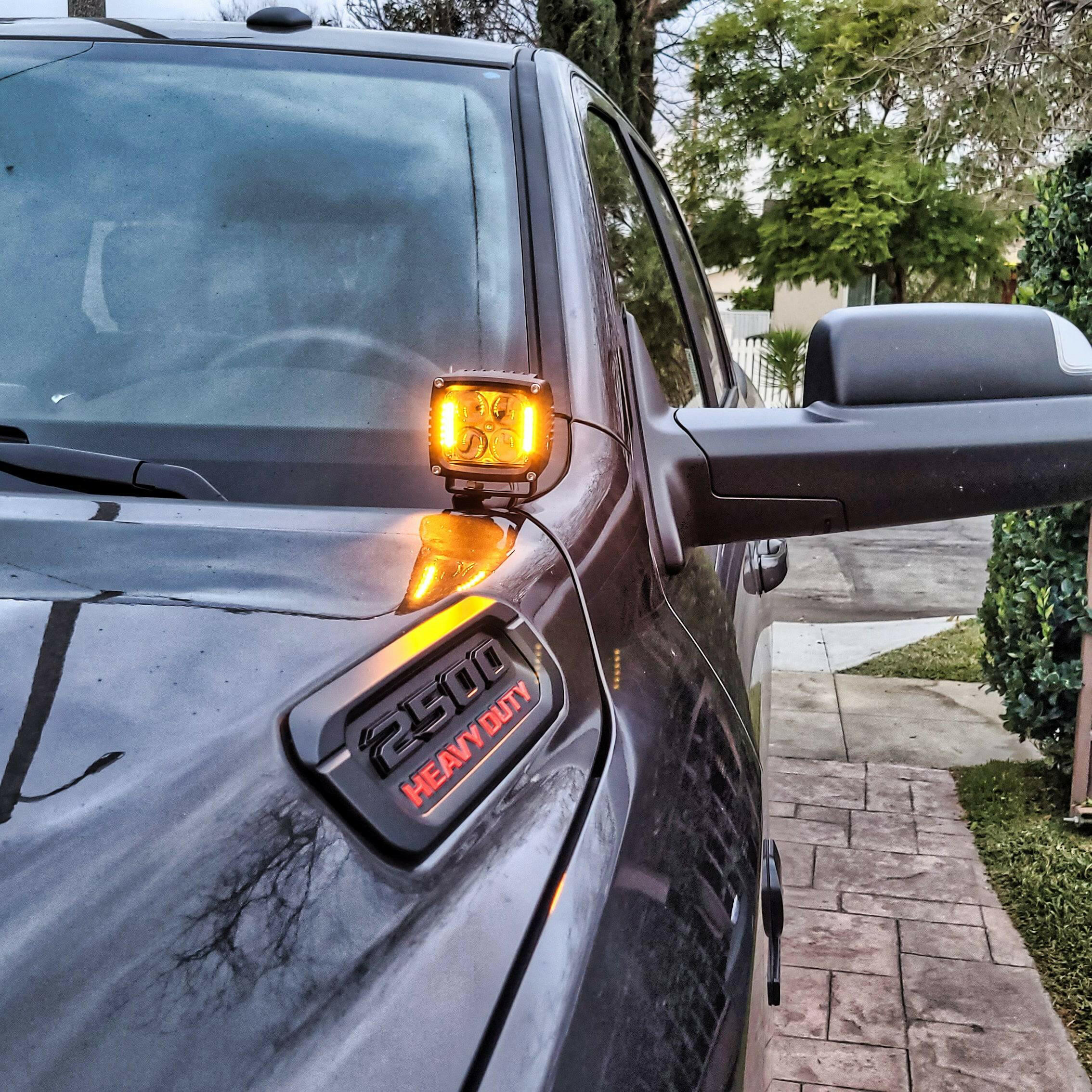2019-2024 RAM 2500/3500 Hood Mount/Ditch Lights - Image 3
