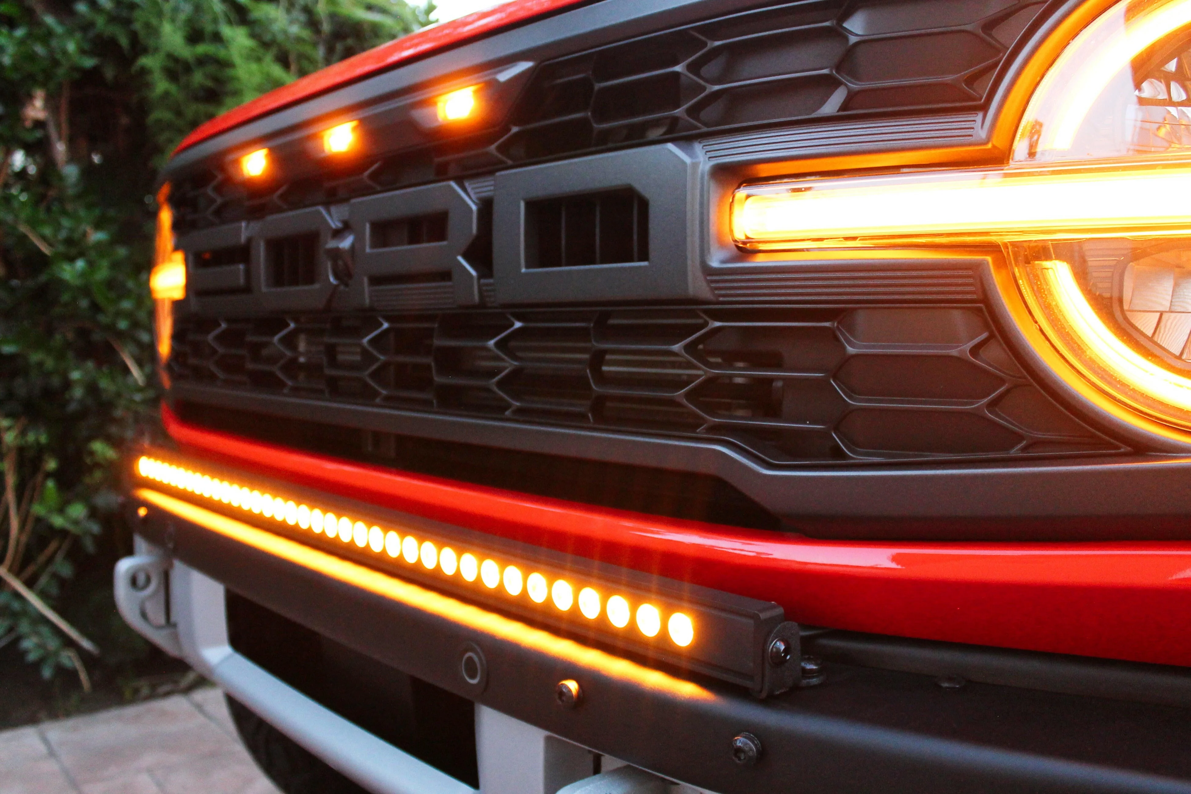 2022+ Ford Bronco Raptor 40in Bumper Light Bar - Slim - Image 3