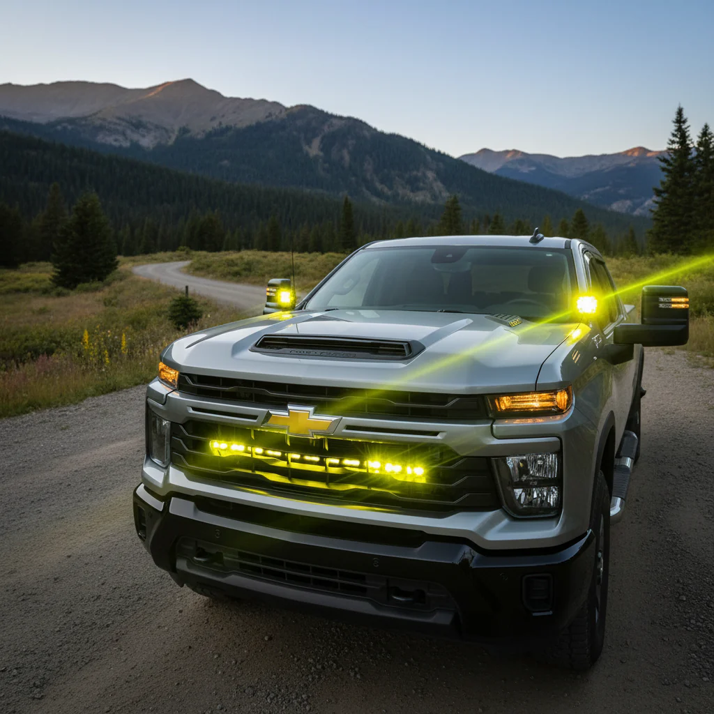 Silverado 2500 3500 light bar single 40in Light Bar - PRO - Image 3