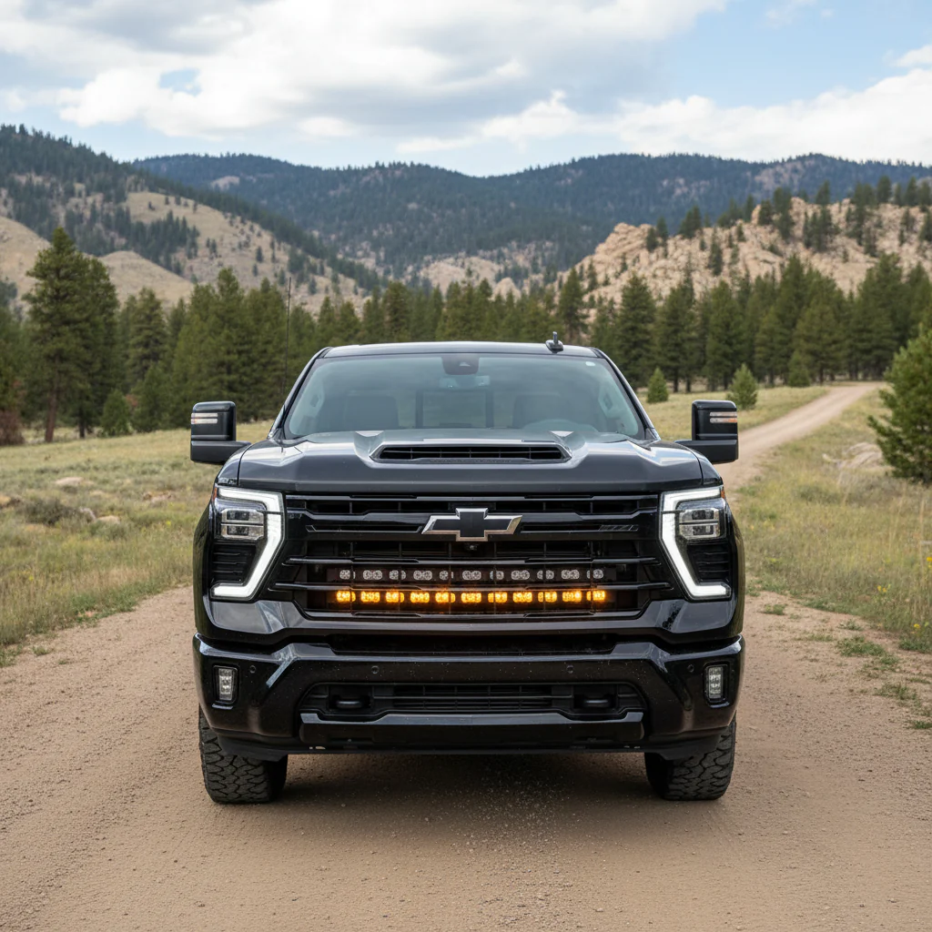 Silverado 2500 3500 light bar single 40in Light Bar - PRO - Image 4